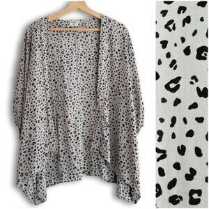 Aritzia SUNDAY BEST / Cosima Cheetah Print Kimono Open Front Light Cardigan S M